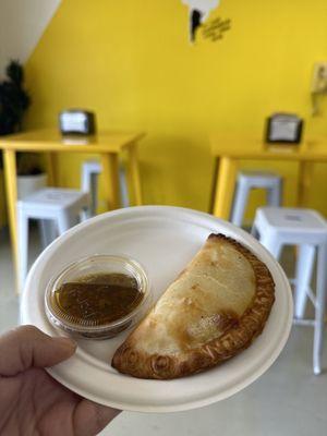 Sweet Corn and Basil Empanada