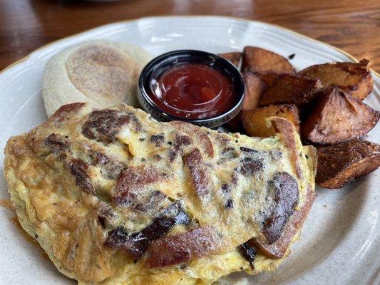 Ragin Cajun Omelette- ate every bite!