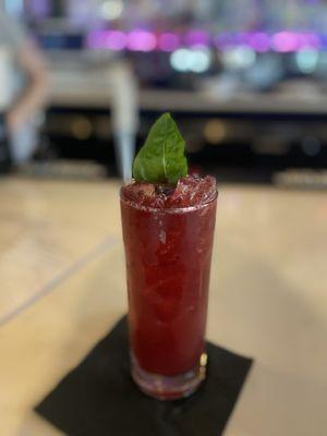 Tito's BlackBerry Haze - Tito's, blackberry, basil, and lemonade