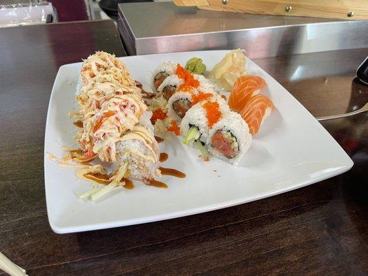 Volcano Roll & Spicy Tuna