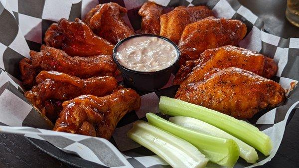 Cajun honey butter BBQ wings