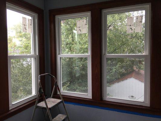 Windows casing wood work