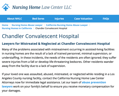 Chandler Convalescent Hospital