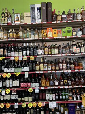 Great selection of liquor