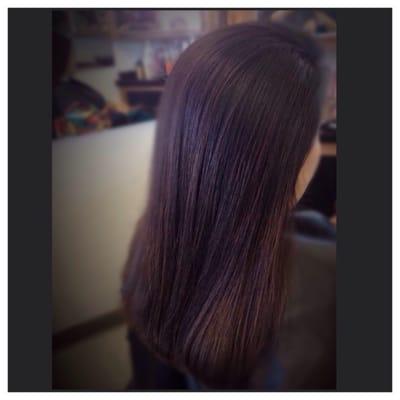 Cut/color and blowout by Erika