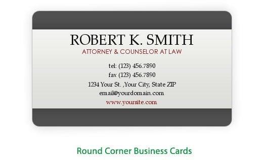 Business Cards with Round Corners