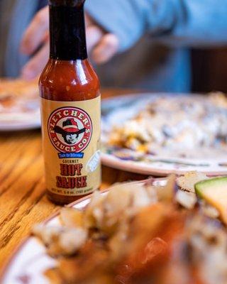 This hot sauce was amazing! Ask your server for some.