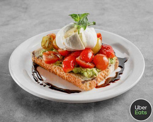 caprese avocado toast