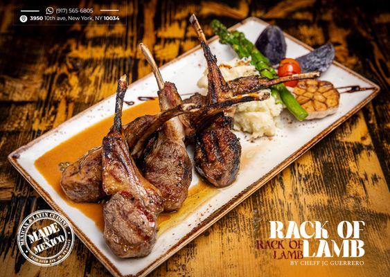 Rack Of Lamb New Menu