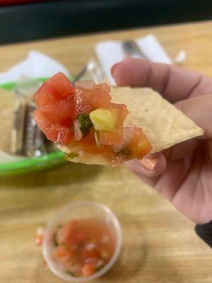 House made salsa (served for free)