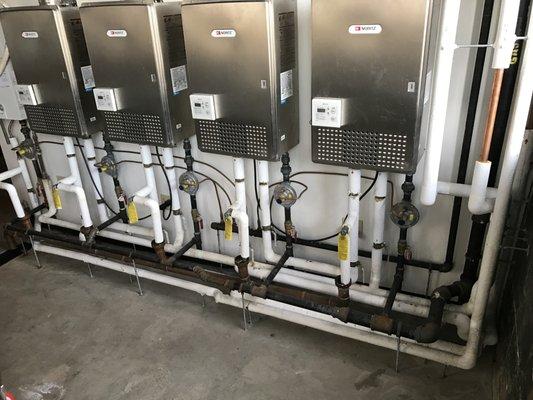 Tankless water heater installation