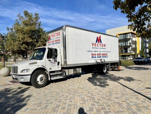 San Diego truck at the loading point.