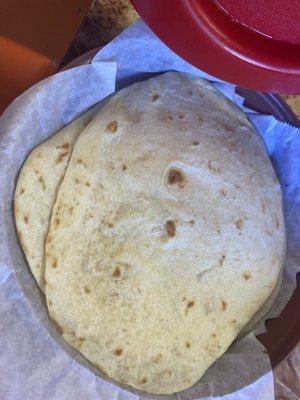 Four tortillas