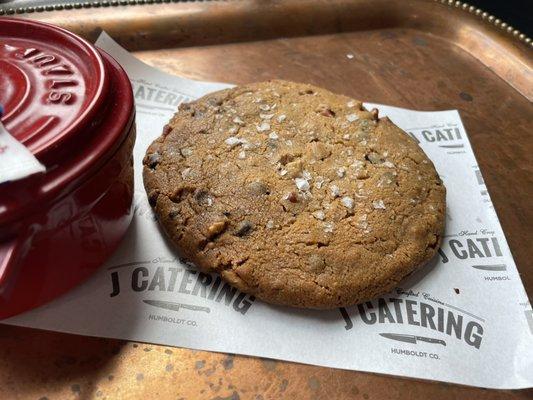 The Big Cookie! Chocolate, pecans and Maldon salt