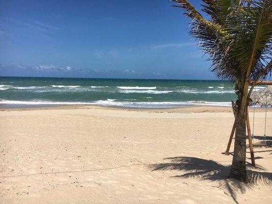 The beach 1 block from my lot.