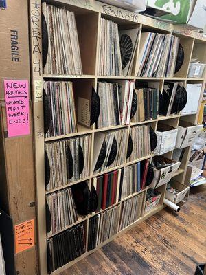 Available vinyl.  Organized to make digging easy!