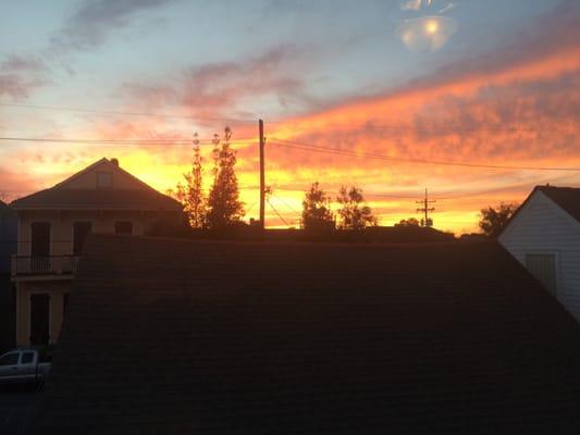 New Orleans Sunset from the balcony