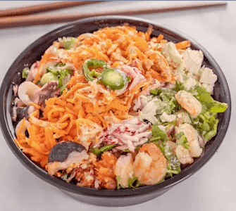 Poké bowls can be customized and we also offer Vegan options!