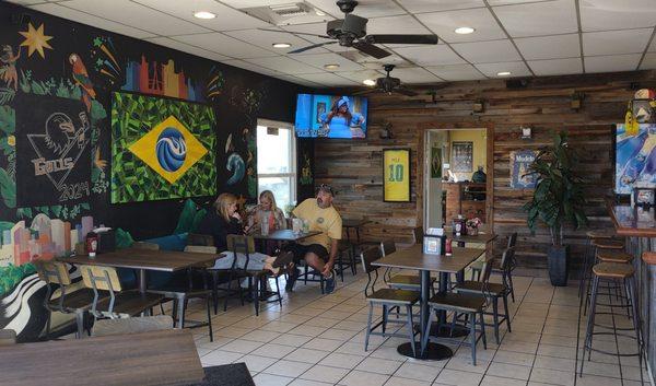 Partial view of the dining area