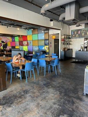 Indoors dining area