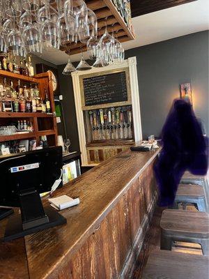 Quaint bar area - don't let the ghost scare you, he belongs to me