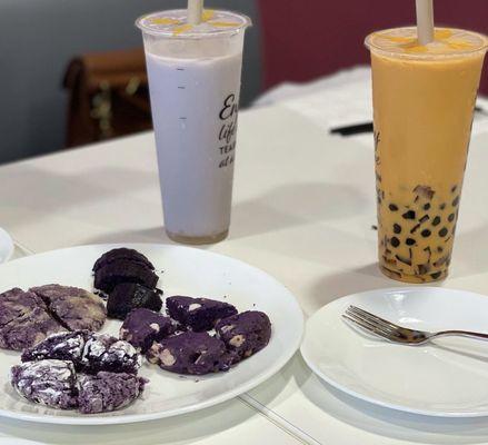 Taro Lover and Classic Thai Tea