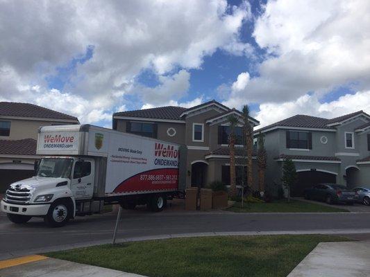 The truck parked in front of my house