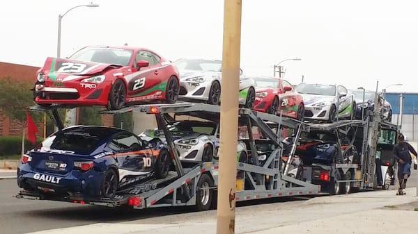 Long Beach Grand Prix Celebrity match cars FR-S