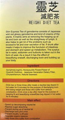 Reishi Diet Tea description and ingredients