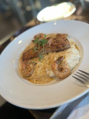 Salmon, shrimp and grits!