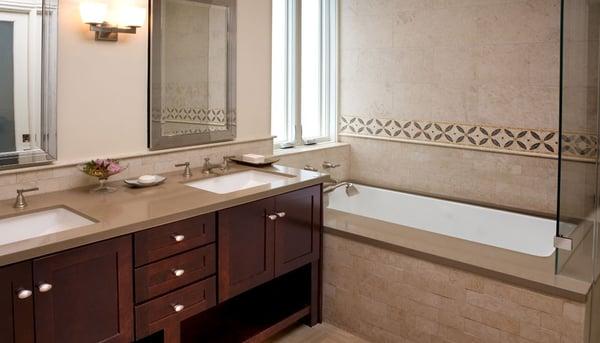 Complete bathroom design & remodel by general contractor, OTM Designs & Remodeling.