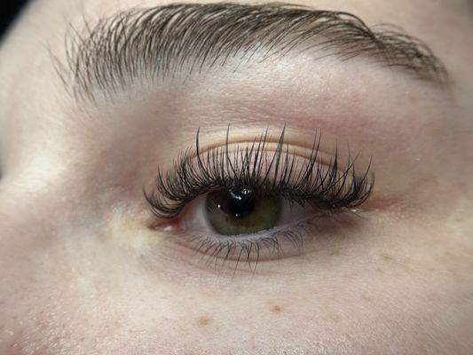 Lash Extensions done by Audrey