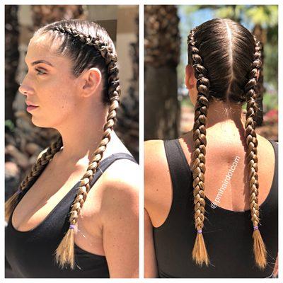 Nothing like beautiful braids for a day at Coachella music Festival