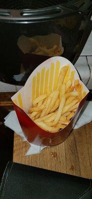 This is supposed to be a large order of fries