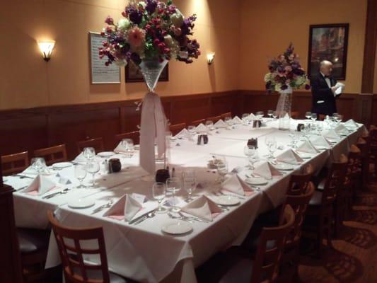 Our Private Party room seating up to 100 persons.