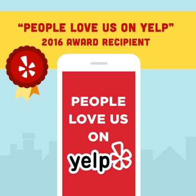 2016 People Love Us On Yelp Award!