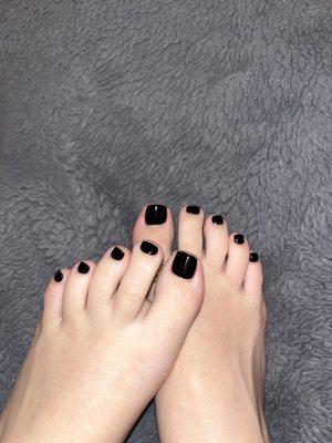 Black square nails