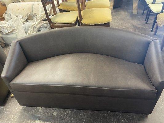 Custom loveseat for commercial space