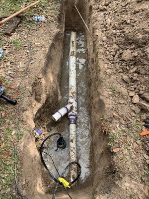 Sewer line repair