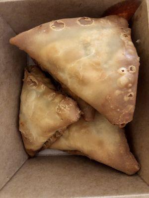 Veggie samosas