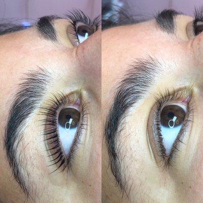 Lash lift with tint