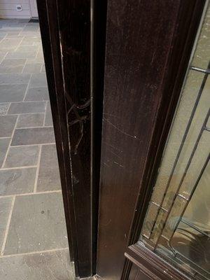 Front door damage