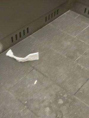 Trash and urine in the elevator