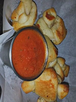 Succulent garlic knots