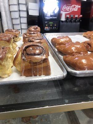 Cinnamon Rolls and stuffed bear claws