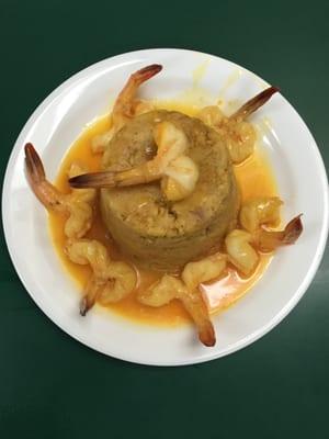 Mofongo con Camarones.