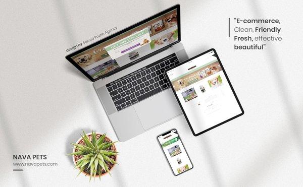 Fresh website for Nava Pets.