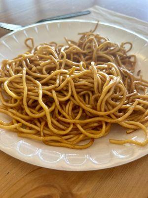 Kids plate of noodles