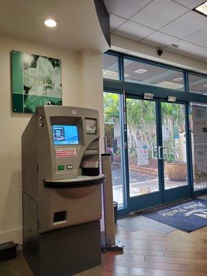 They have a coin bank machine in the Kaimuki location.