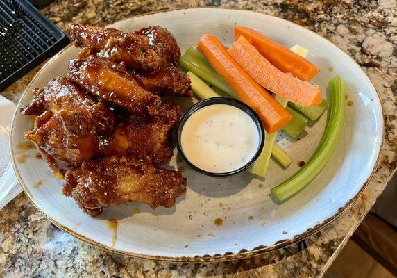 Chicken wings "Korean bbq" style